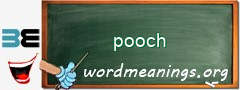 WordMeaning blackboard for pooch